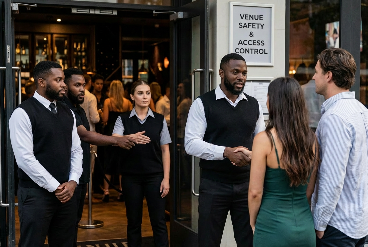 Bouncers and doormen security